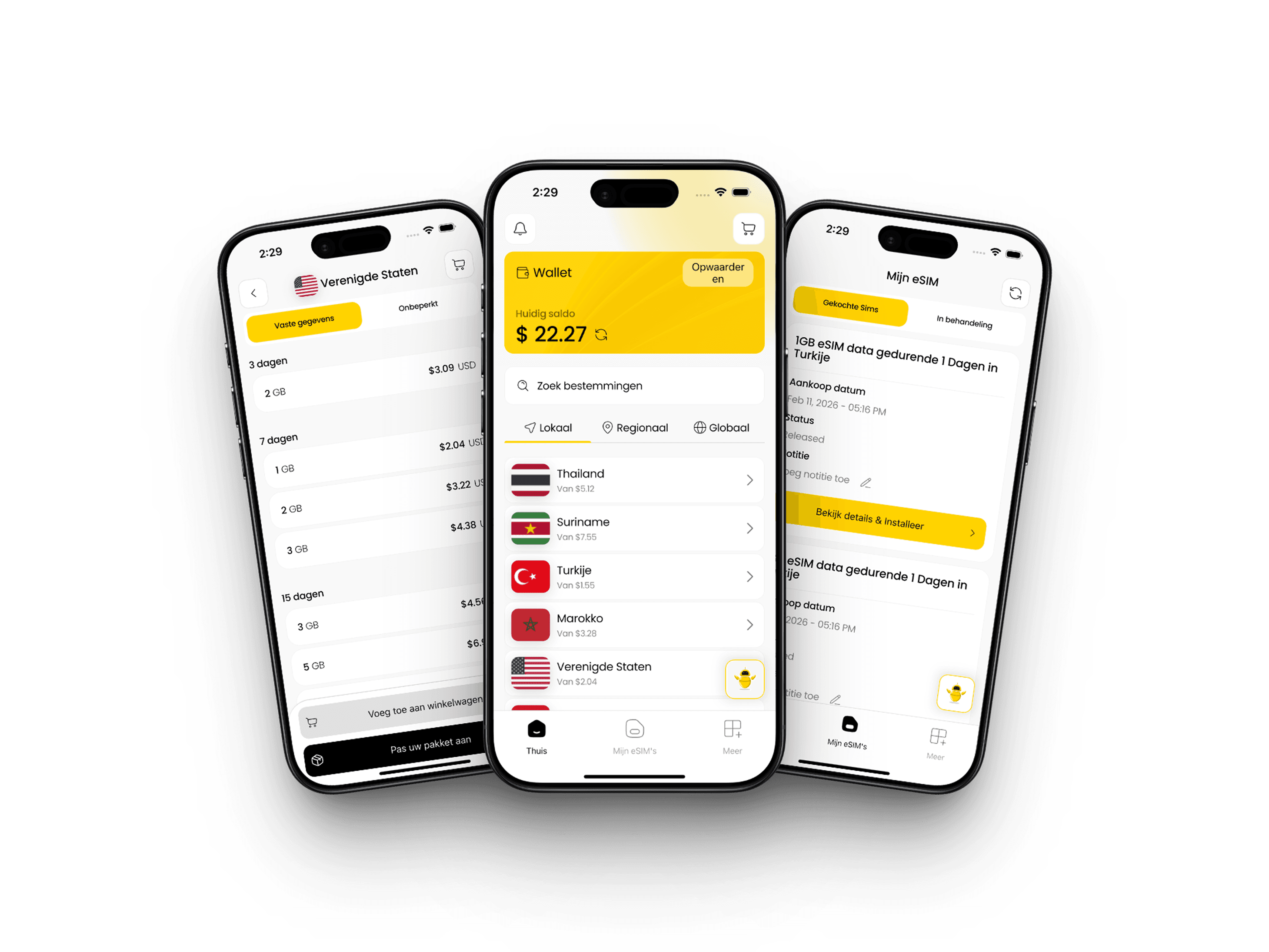 Mobile app on phones